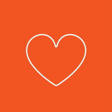 Kalp işareti satırı simgesi.