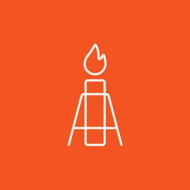 Gaz fişeği satırı simgesi.