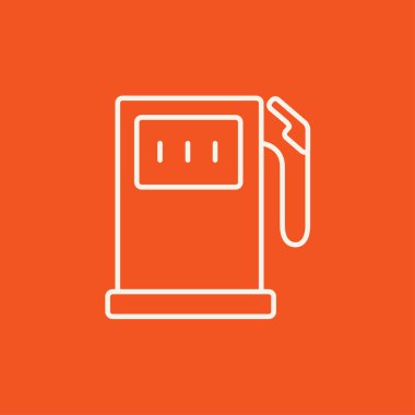 Benzin istasyonu satırı simgesi.