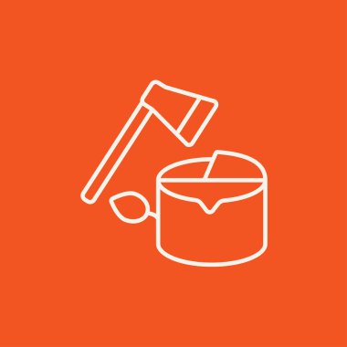 Ormansızlaşma satırı simgesi.