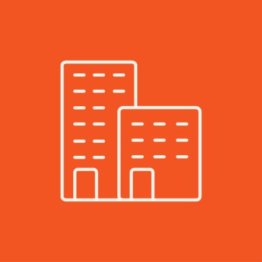 Fabrika çizgisi simgesi.