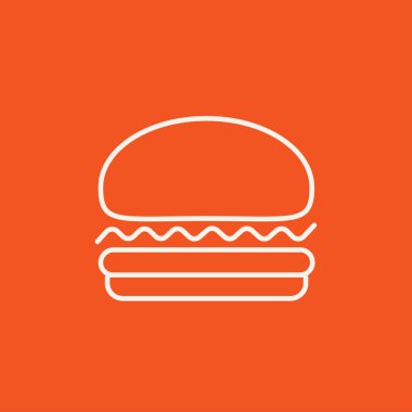 Hamburger çizgisi simgesi.