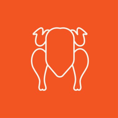 Çiğ tavuk satırı simgesi.