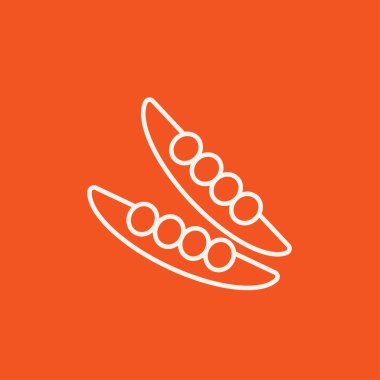 Bezelye kabuğu satırı simgesi.