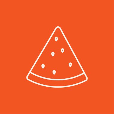 Karpuz çizgi simgesi.