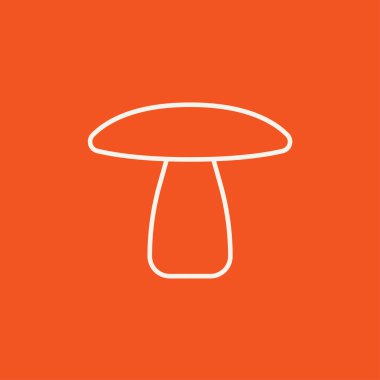 Mantar çizgisi simgesi.