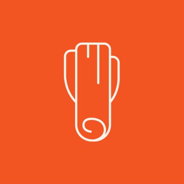 Pırasa satırı simgesi.