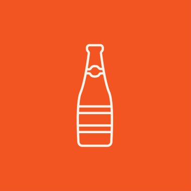 Cam şişe satırı simgesi.