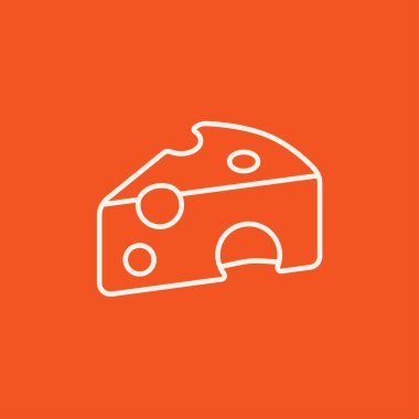 Peynir çizgisi simgesi.