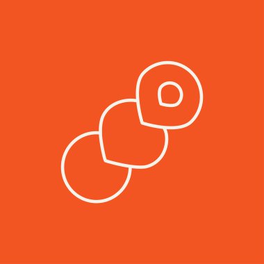 Sarmal ekmek satırı simgesi.