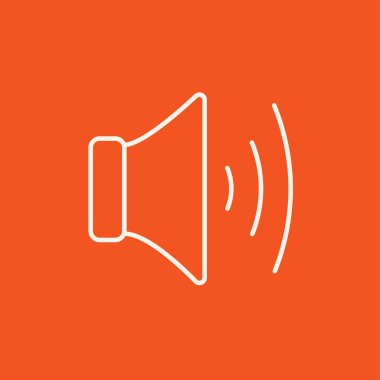 Hoparlör ses ayarı satırı simgesi.