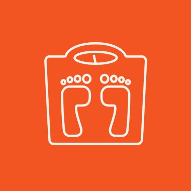 Tartı ölçek satırı simgesi.