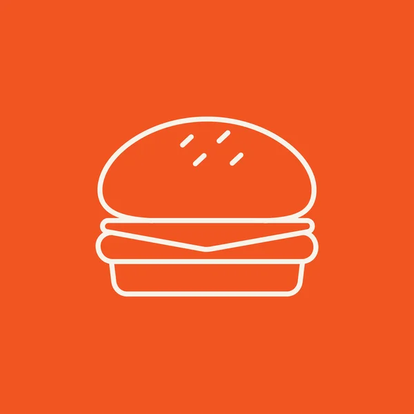 Hamburger line icon. — Stock Vector