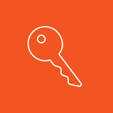 Anahtar için ev satırı simgesi.