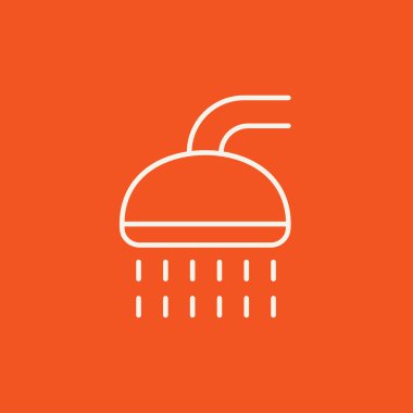 Duş çizgisi simgesi.