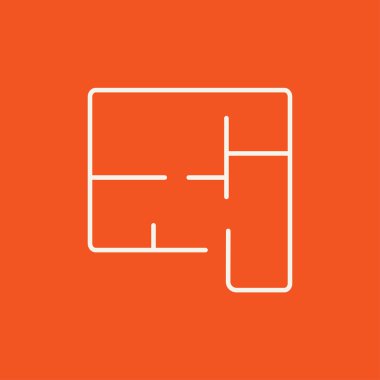 Düzenini ev satırı simgesi.