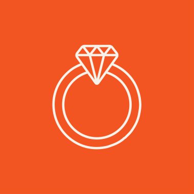 elmas yüzük satırı simgesi.