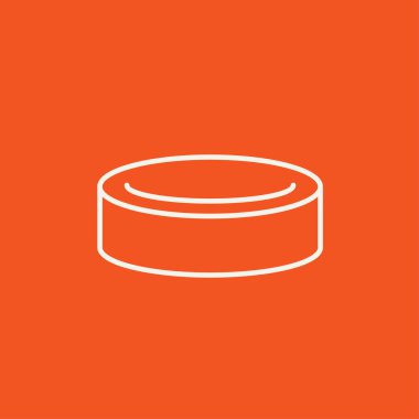 Hokey diski satırı simgesi.