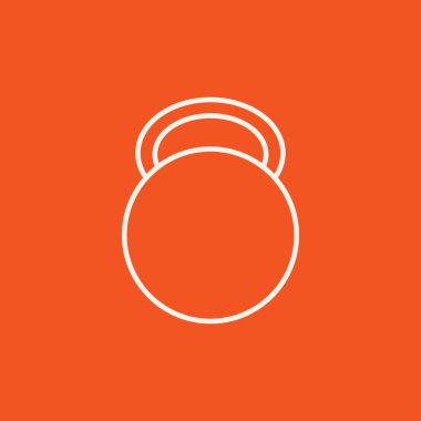 Kettlebell satırı simgesi.