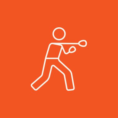 Erkek boxer satırı simgesi.