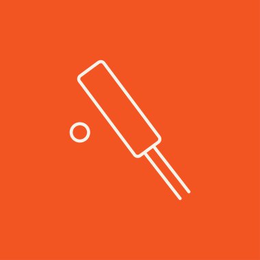 Kriket satırı simgesi.