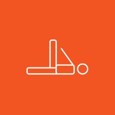 Adam yapım çalışmaları satırı simgesi.