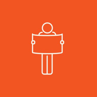 Harita çizgi kutsal kişilerin resmi vasıl görünen adam.