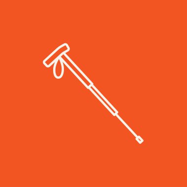 Hiking kutup satırı simgesi.