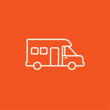 Kamyonet ve karavan satırı simgesi.