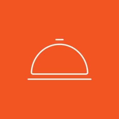 Restoran saat çizgisi simgesi.