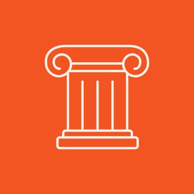 Antik sütun satırı simgesi.