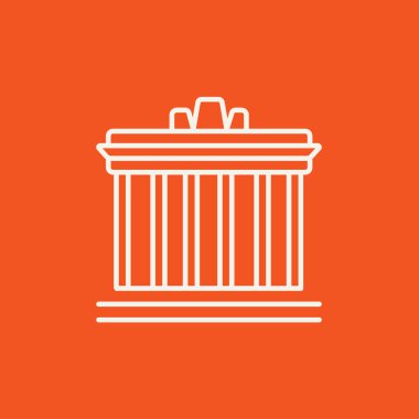 Atina satırı simgesi Akropolisi.