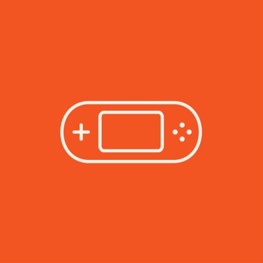 Game console gadget line icon.