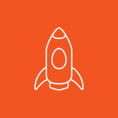 Roket satırı simgesi.