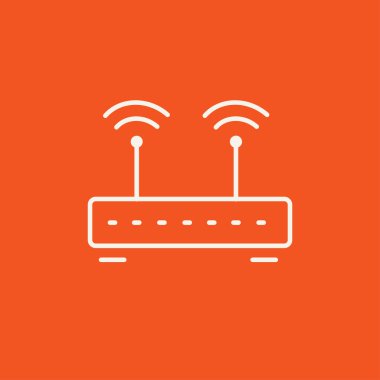 kablosuz yönlendirici satır simgesi.