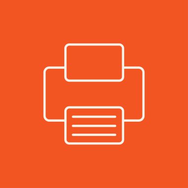 Yazıcı satırı simgesi.