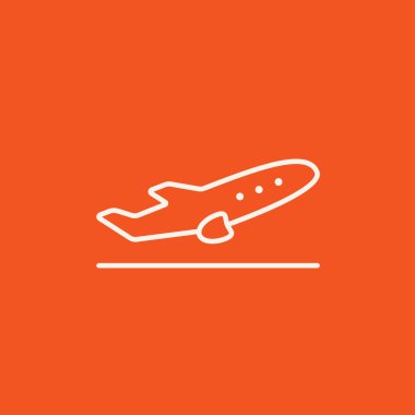 Satırı simgesi alarak uçak.