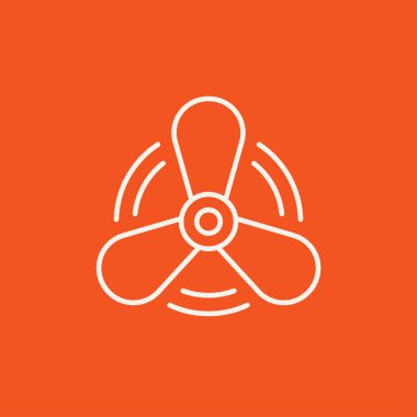 Tekne pervanesi satırı simgesi.