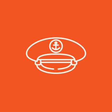 Kaptan bitkin kap satırı simgesi.