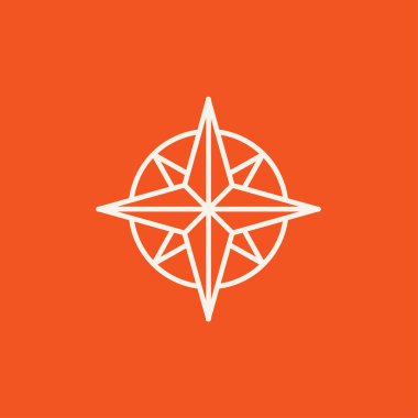 Pusula Rüzgar gülü satırı simgesi.