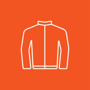 Bisikletçinin ceket satırı simgesi.