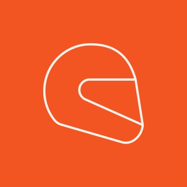 Motosiklet kask satırı simgesi.