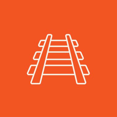 Demiryolu parça satırı simgesi.