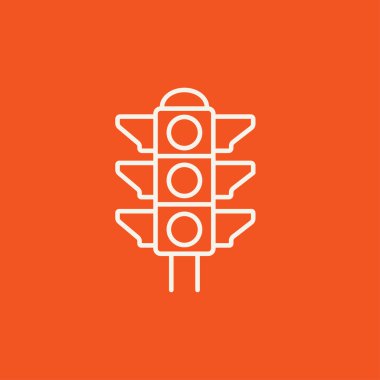 Trafik ışığı satırı simgesi.