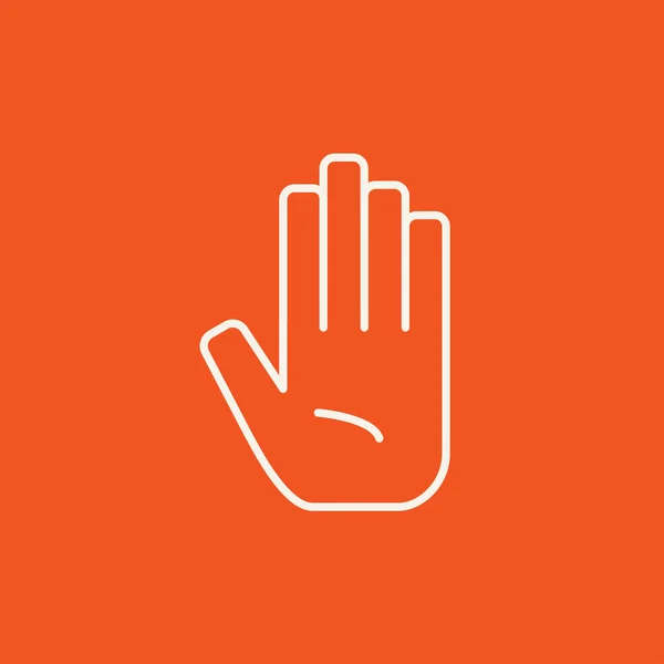 Medical glove line icon. — Stock Vector
