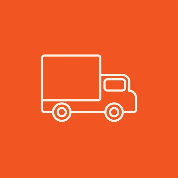 Delivery van line icon. — Stock Vector