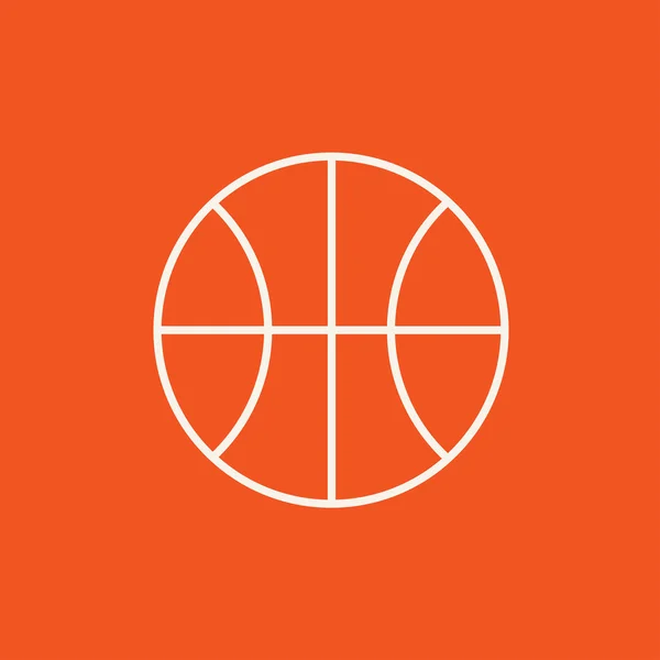 Ikone der Basketballlinie. — Stockvektor