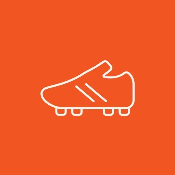 Football boot line icon. — Stock Vector