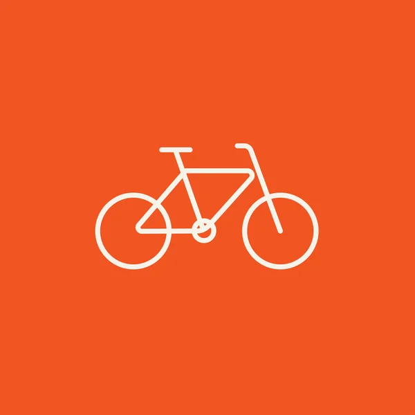 Icono de línea de bicicleta. — Vector de stock