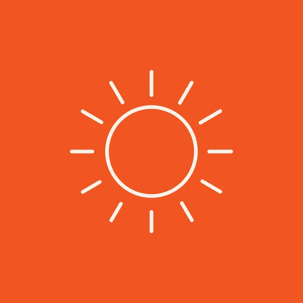 Icona linea del sole. — Vettoriale Stock